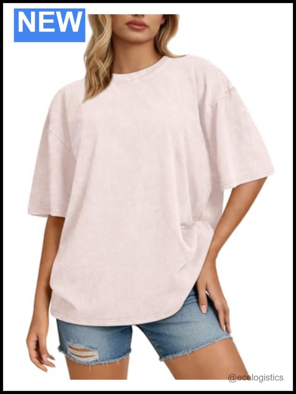 Oversized Acid Wash T-Shirt Cotton Vintage Baggy Top